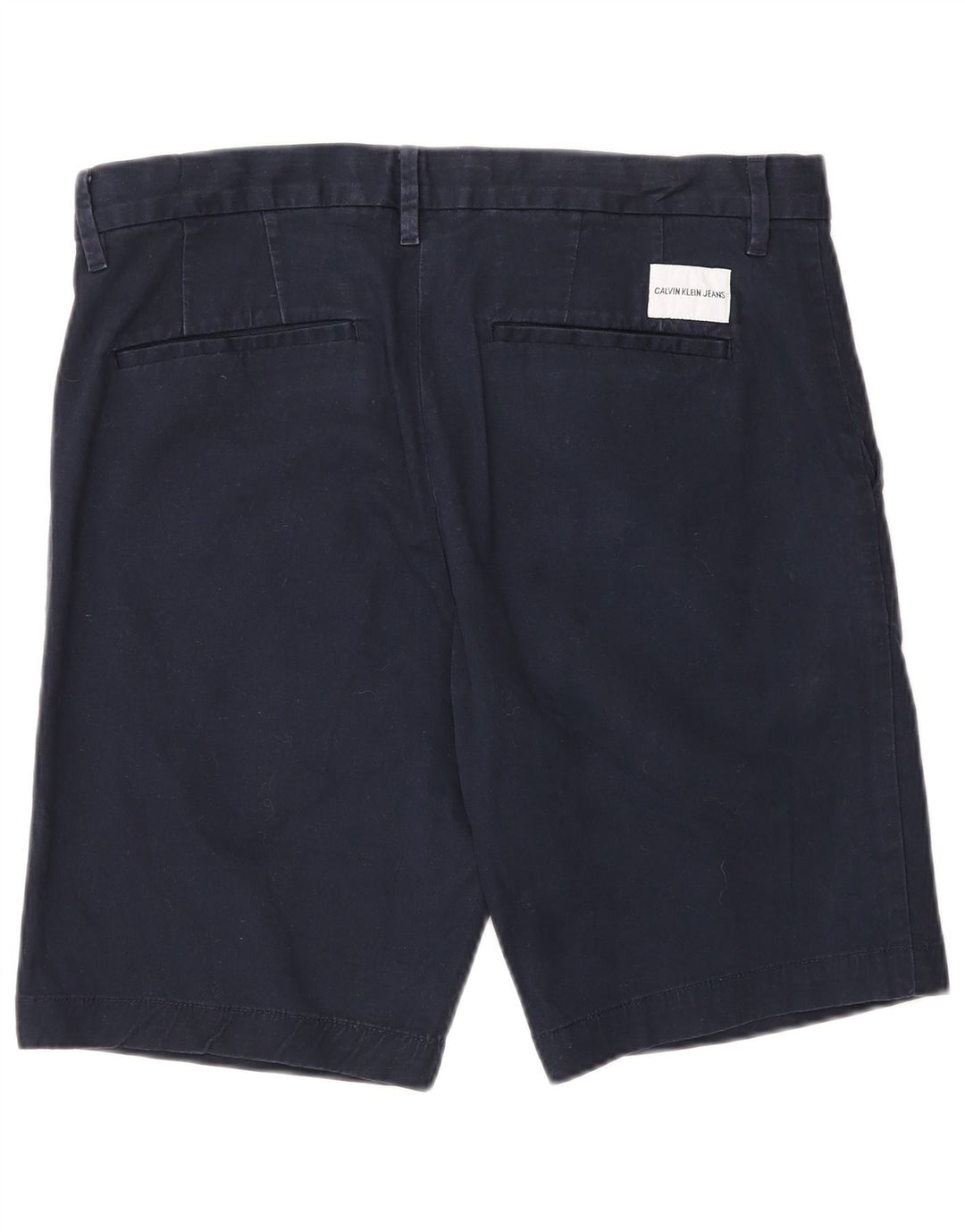 Calvin Klein Short Chino Homme W32 Bleu Marine Moyen Coton