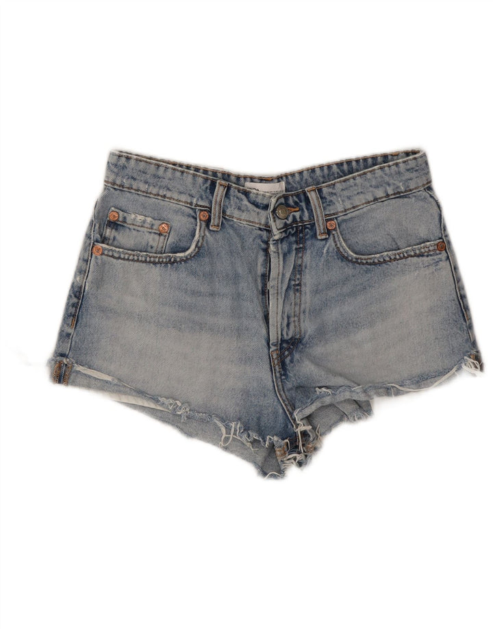 Zara Pantalon chaud en jean pour femme EU 36 XS W26 Bleu