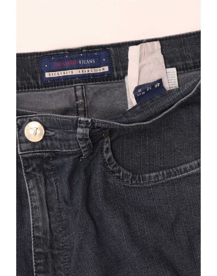 Trussardi Femme Jean Droit W30 L30 Gris