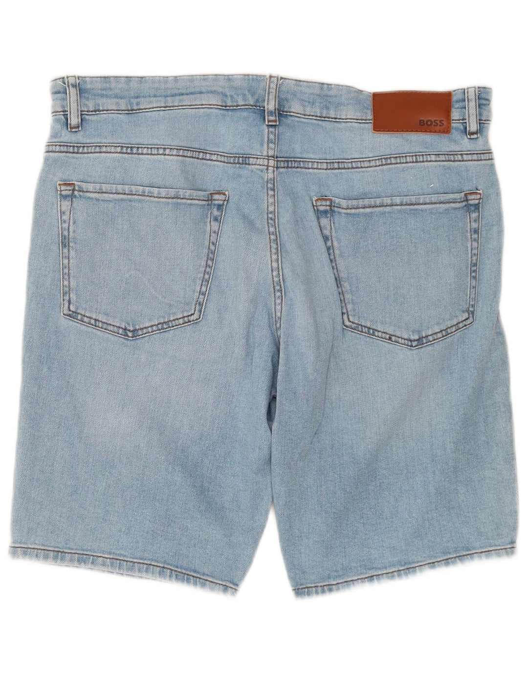 Hugo Boss Short en jean coupe classique W34 pour homme, grand bleu