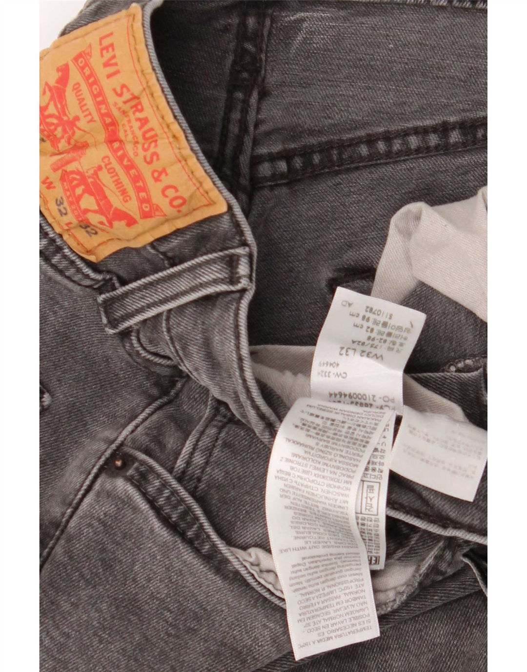 Levi's Jean 512 Slim Tapered Homme Gris Coton