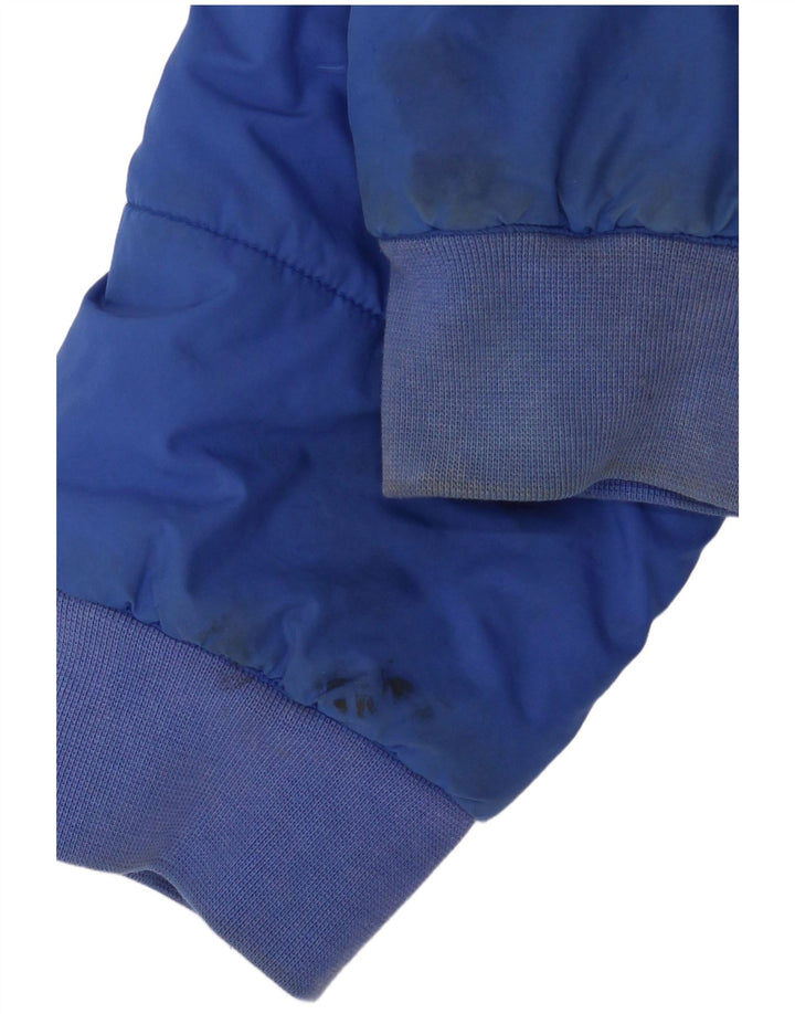 Veste matelassée à capuche Adidas Garçon 15-16 ans Bleu Colorblock Polyester