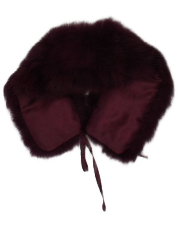 United Colors of Benetton Écharpe Etole En Fourrure Femme Taille Unique Violet Classique