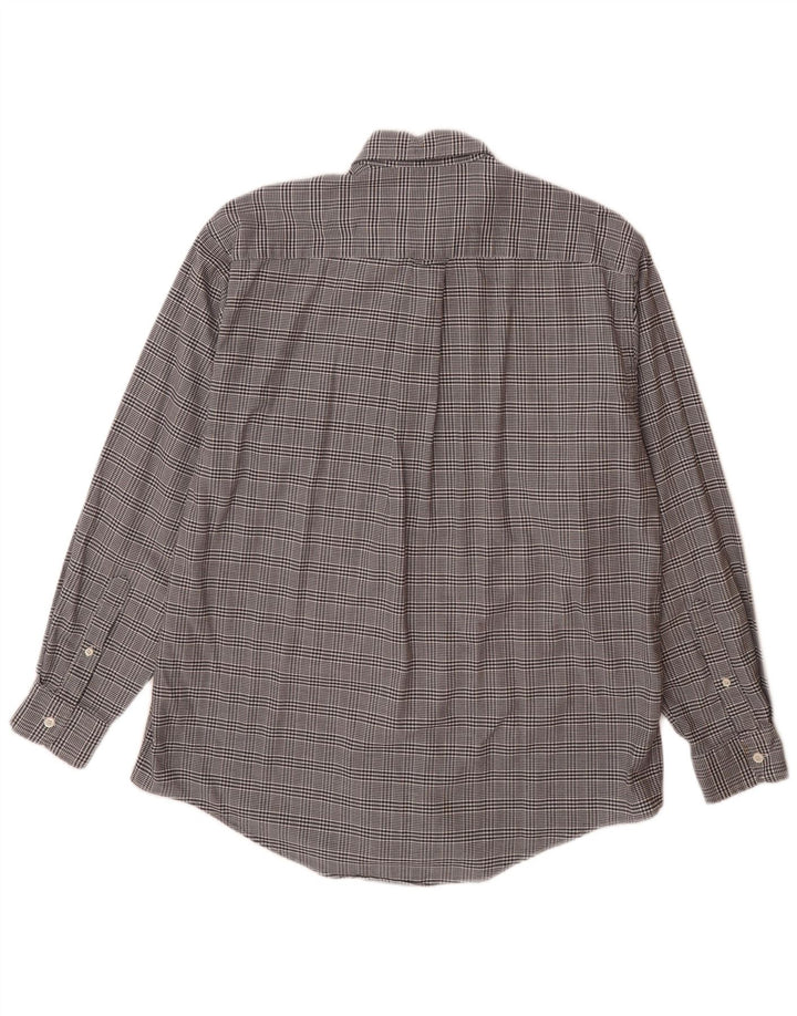 NAUTICA Chemise Flanelle Homme Bleu Marine Moyen Pied-de-Poule Coton
