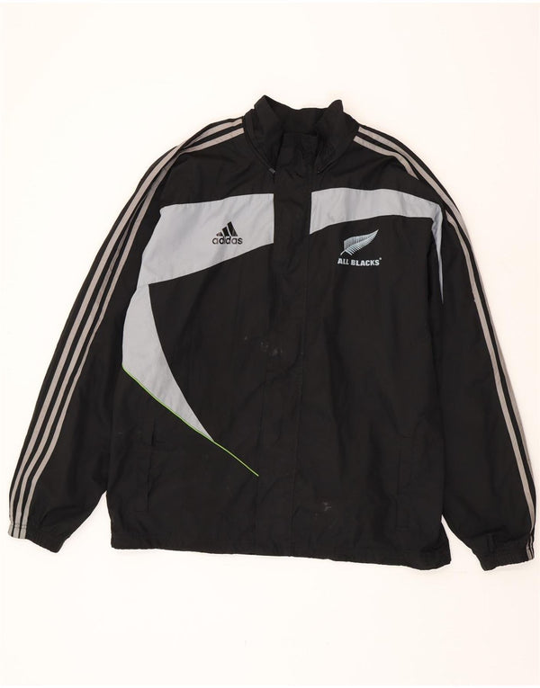 Adidas Hommes All Blacks Survêtement Top Veste Grand Noir Colorblock