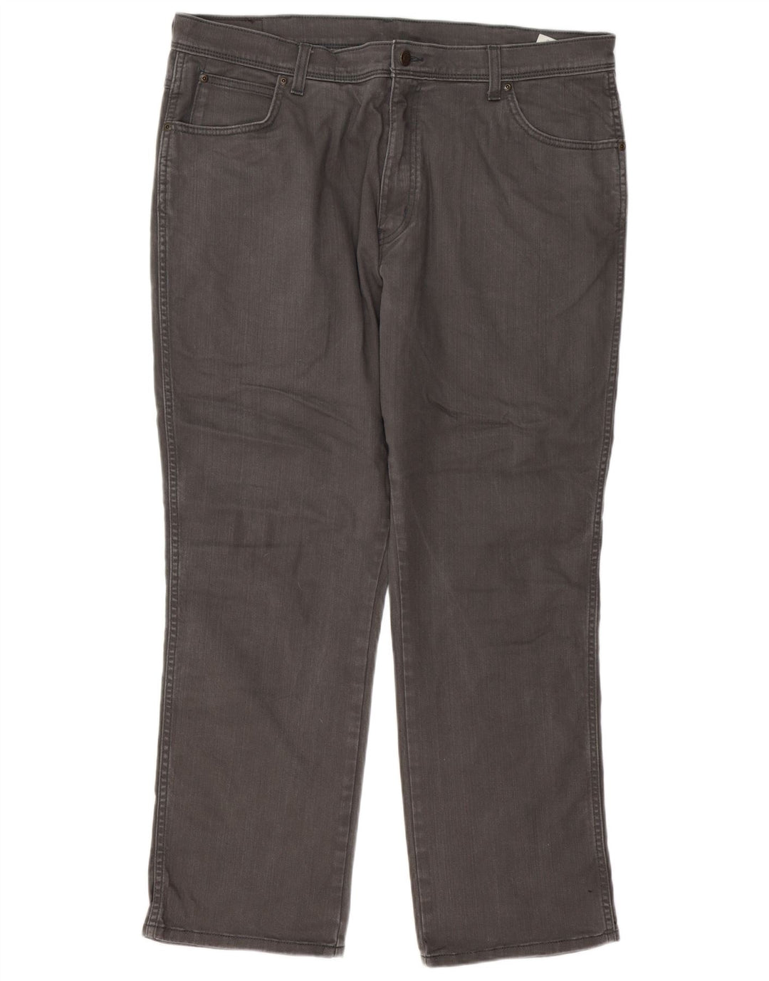 Wrangler Jean droit régulier pour homme W40 L30 gris coton