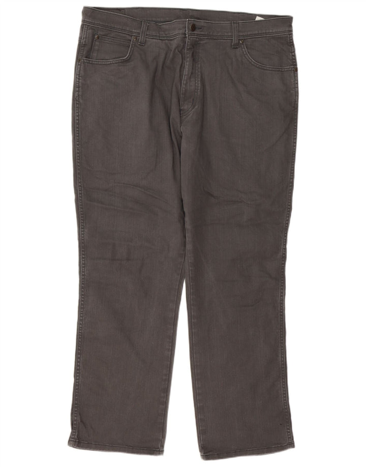 Wrangler Jean droit régulier pour homme W40 L30 gris coton