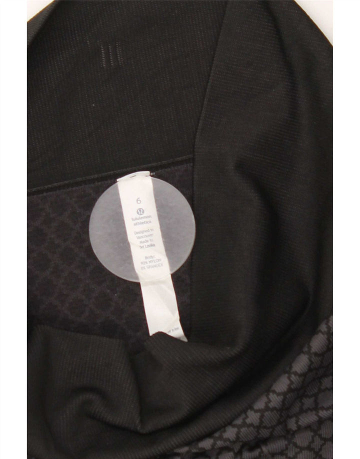 Lululemon Leggings Capri Femme US 6 Nylon Géométrique Gris Moyen