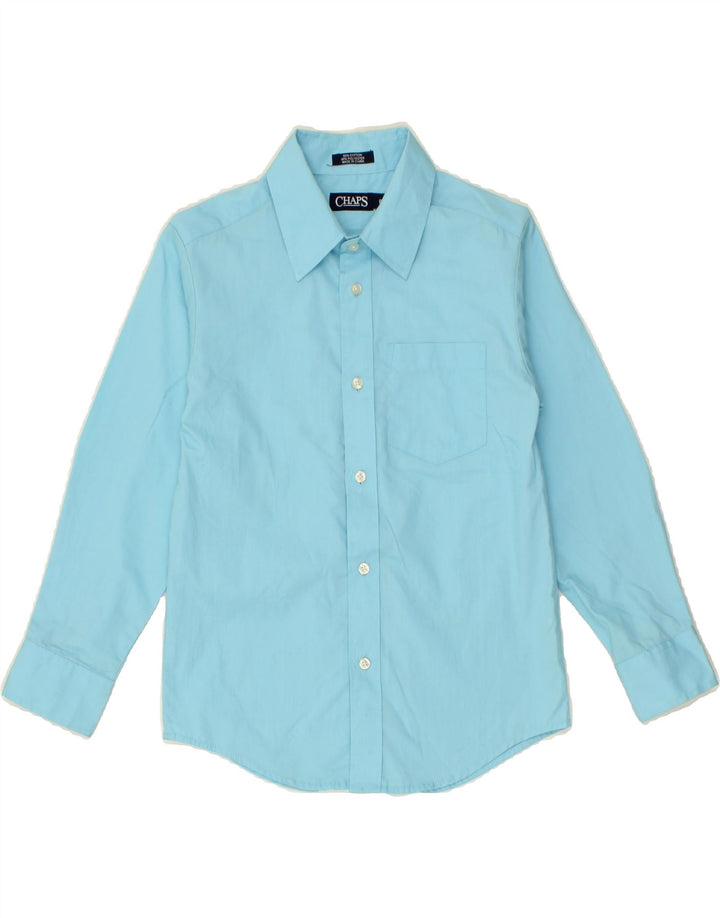 CHAPS Boys Shirt 7-8 Years Blue Cotton Vintage Chaps and Second-Hand Chaps from Messina Hembry 