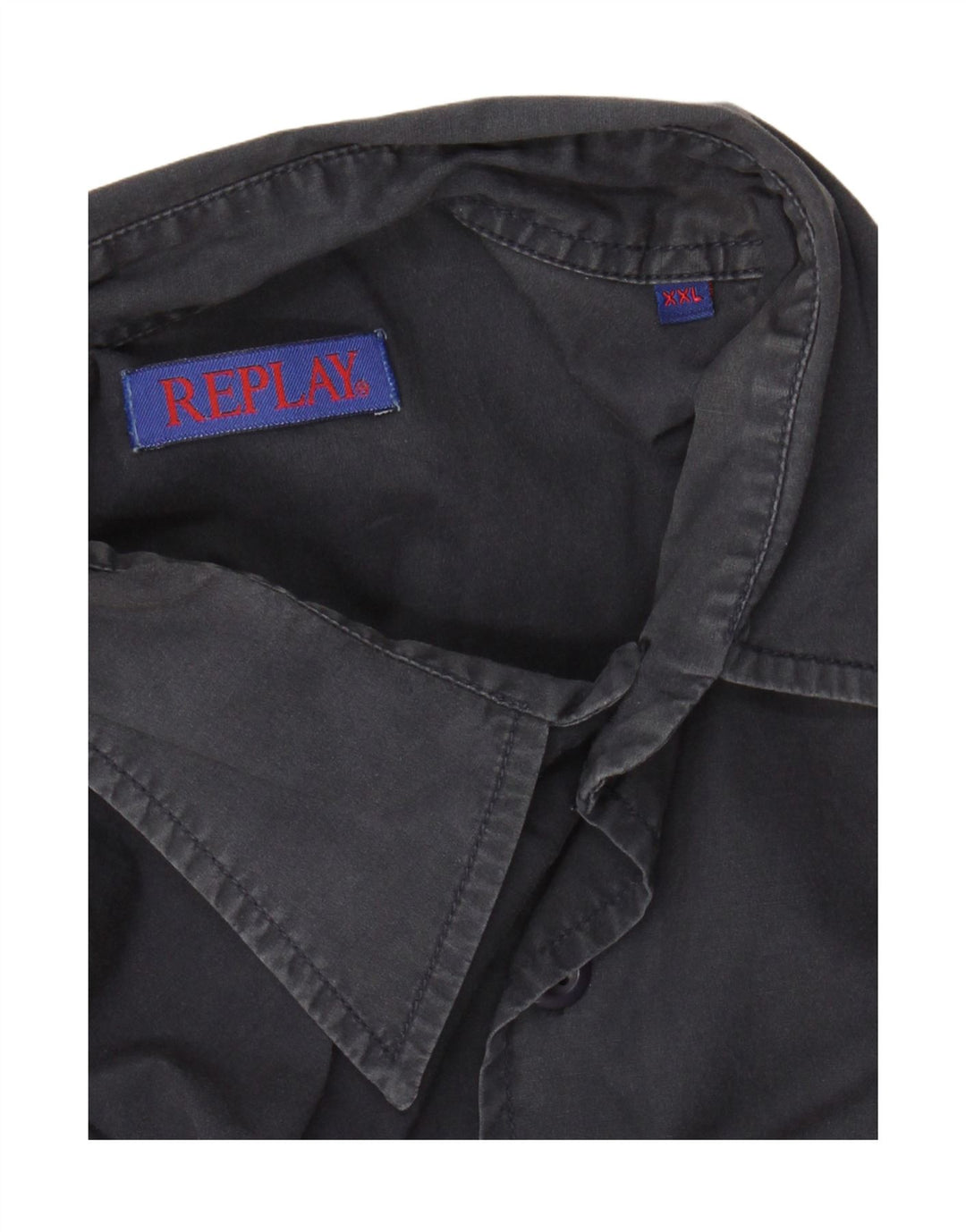 REPLAY Chemise à manches courtes homme 2XL Gris