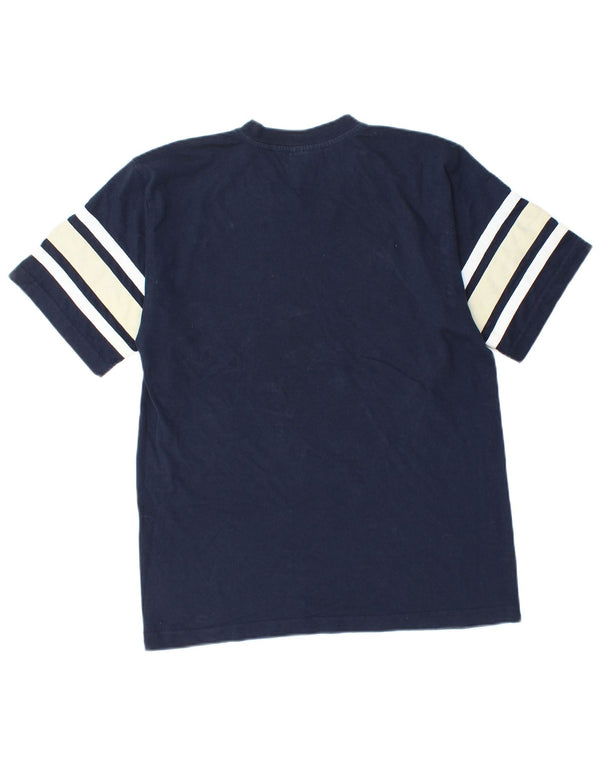 CHAMPION T-Shirt Graphique Homme Petit Bleu Marine Colorblock Coton