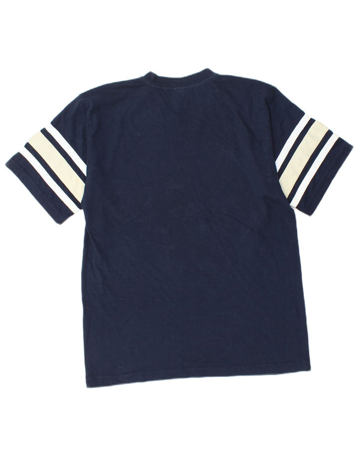 CHAMPION T-Shirt Graphique Homme Petit Bleu Marine Colorblock Coton