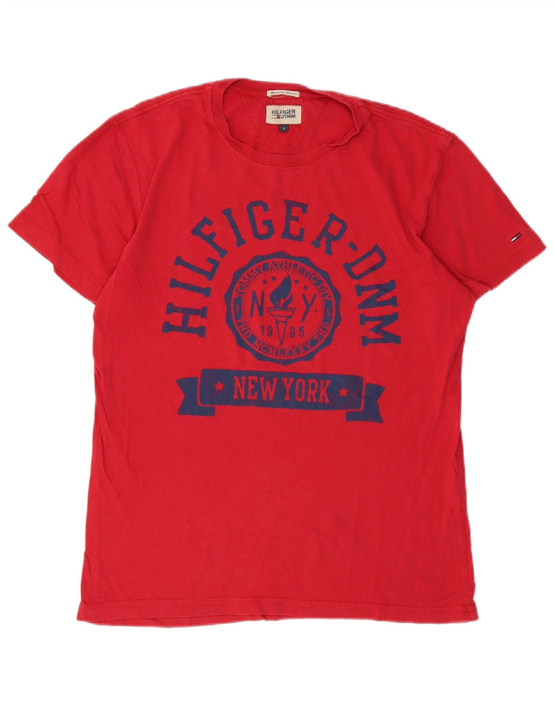 Tommy Hilfiger T-Shirt Graphique Homme Petit Rouge Coton