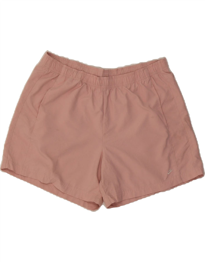 NIKE Womens Sport Shorts US 12/14 Large  Pink Polyester Vintage Nike and Second-Hand Nike from Messina Hembry 