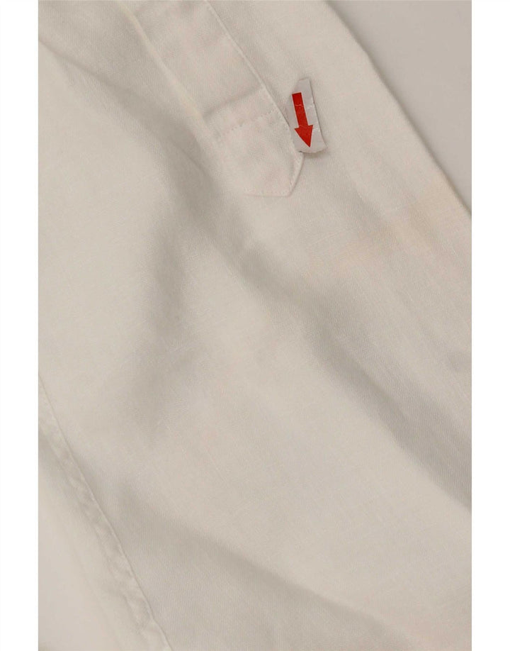 Jaeger Chemise Homme Lin Blanc Moyen