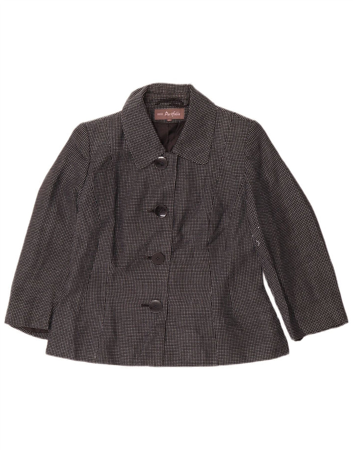 Marks & Spencer Veste blazer à 4 boutons pour femme UK 14 Bleu marine moyen