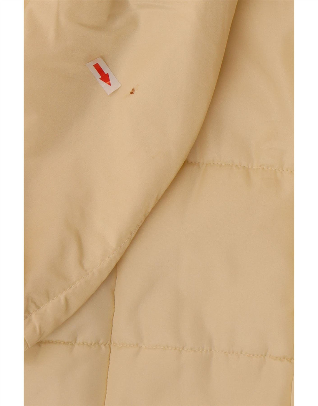 Moschino Manteau rembourré à capuche pour femme UK 12 Medium Off White Polyester