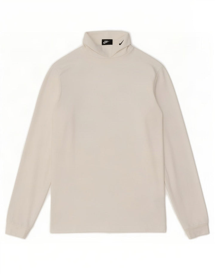 Nike Haut Dri Fit à manches longues pour homme en coton blanc Taille S