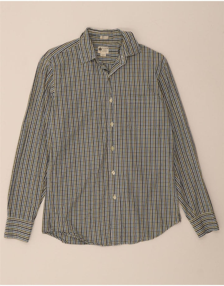 J. CREW Mens Tailored Fit Shirt Small Multicoloured Check Cotton Vintage J. Crew and Second-Hand J. Crew from Messina Hembry 