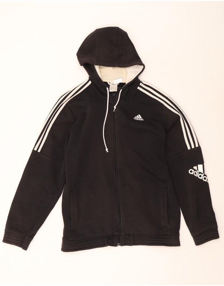 Nike Pull à capuche zippé graphique pour homme Large Noir Polyester
