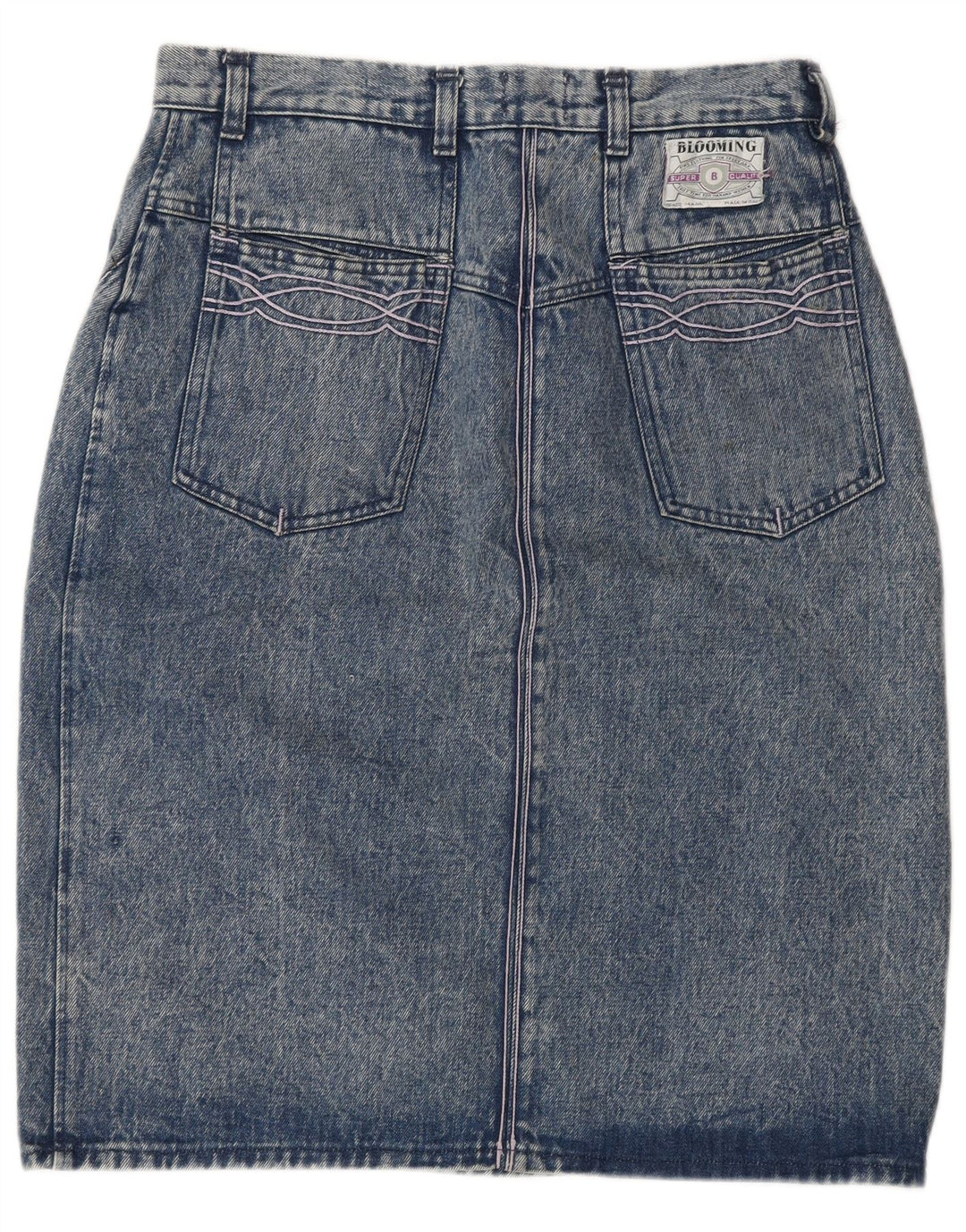 BLOOMING Jupe en Jean Femme XS W24 Bleu