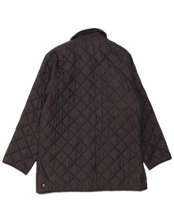 Barbour Mens LIDDESDALE Veste matelassée UK 40 Large Noir Nylon