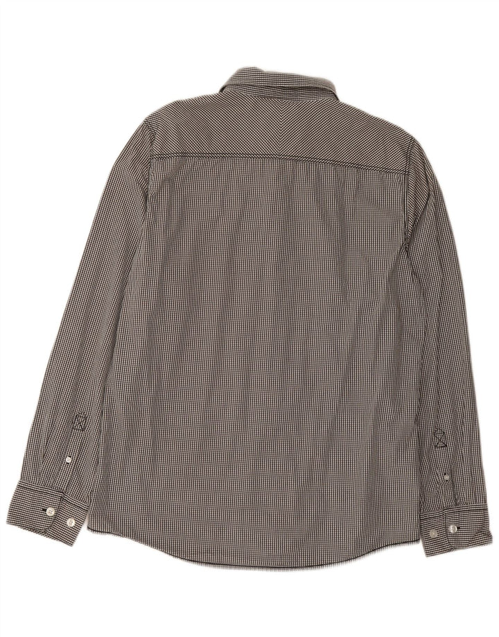 Fat Face Chemise Homme Grand Gris Vichy Coton