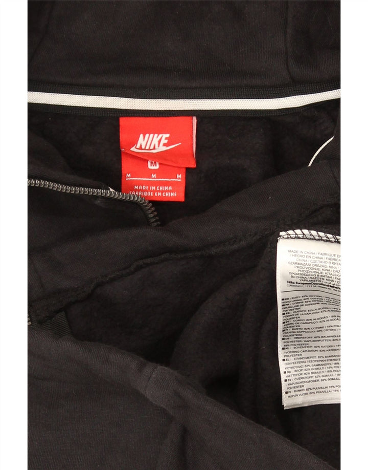 Nike Sweat à capuche zippé pour homme en coton noir moyen