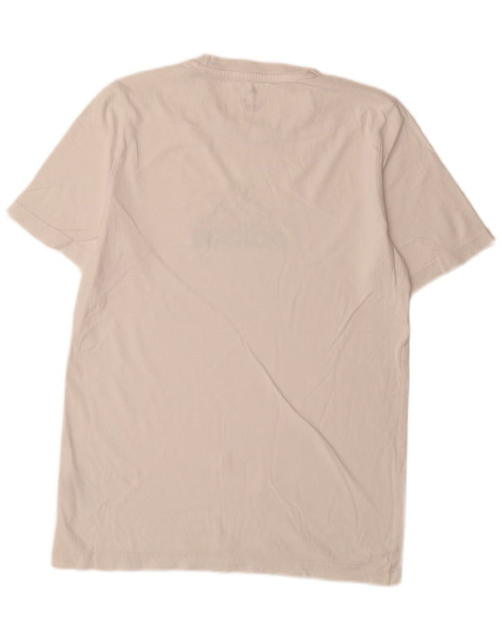 Adidas T-shirt graphique pour hommes, petit haut en coton blanc