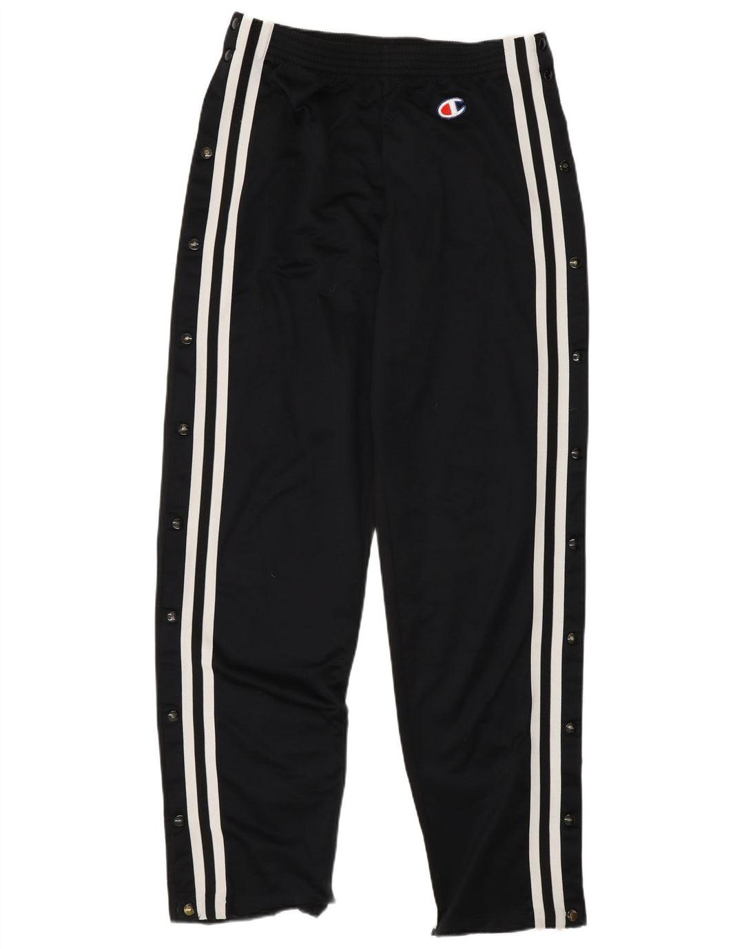 Champion Pantalon de survêtement pour homme en polyester rayé noir moyen