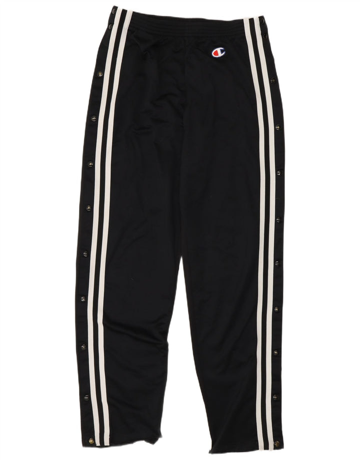 Champion Pantalon de survêtement pour homme en polyester rayé noir moyen