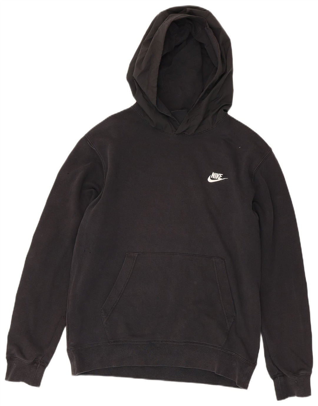 Nike Pull à capuche graphique en coton noir moyen pour homme