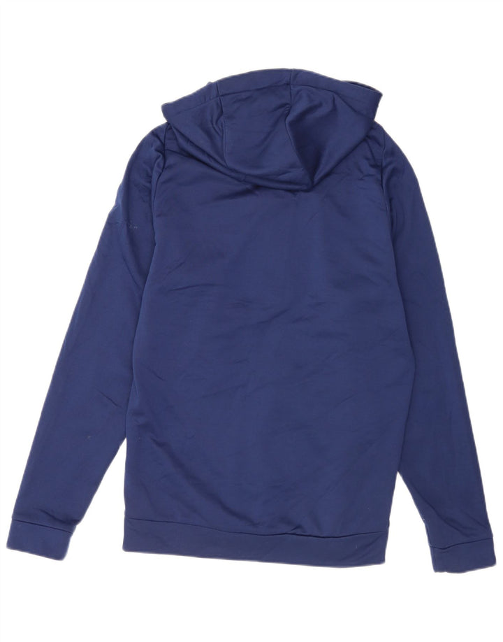 Nike Hommes Dri Fit Zip Sweat à capuche Petit Bleu Marine Polyester