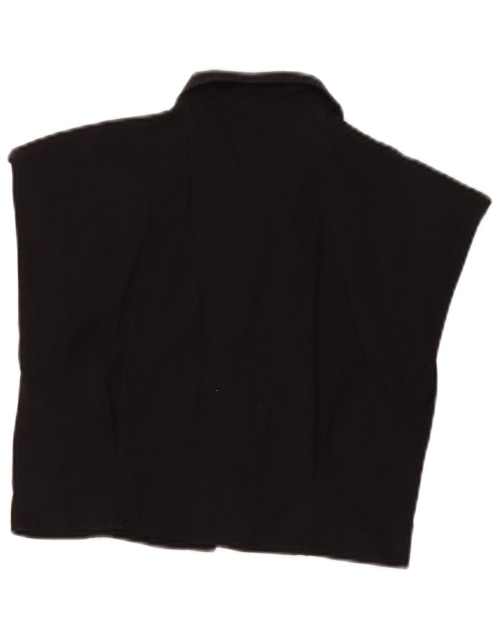 Zara Chemisier sans manches pour femme UK 8 Small Noir
