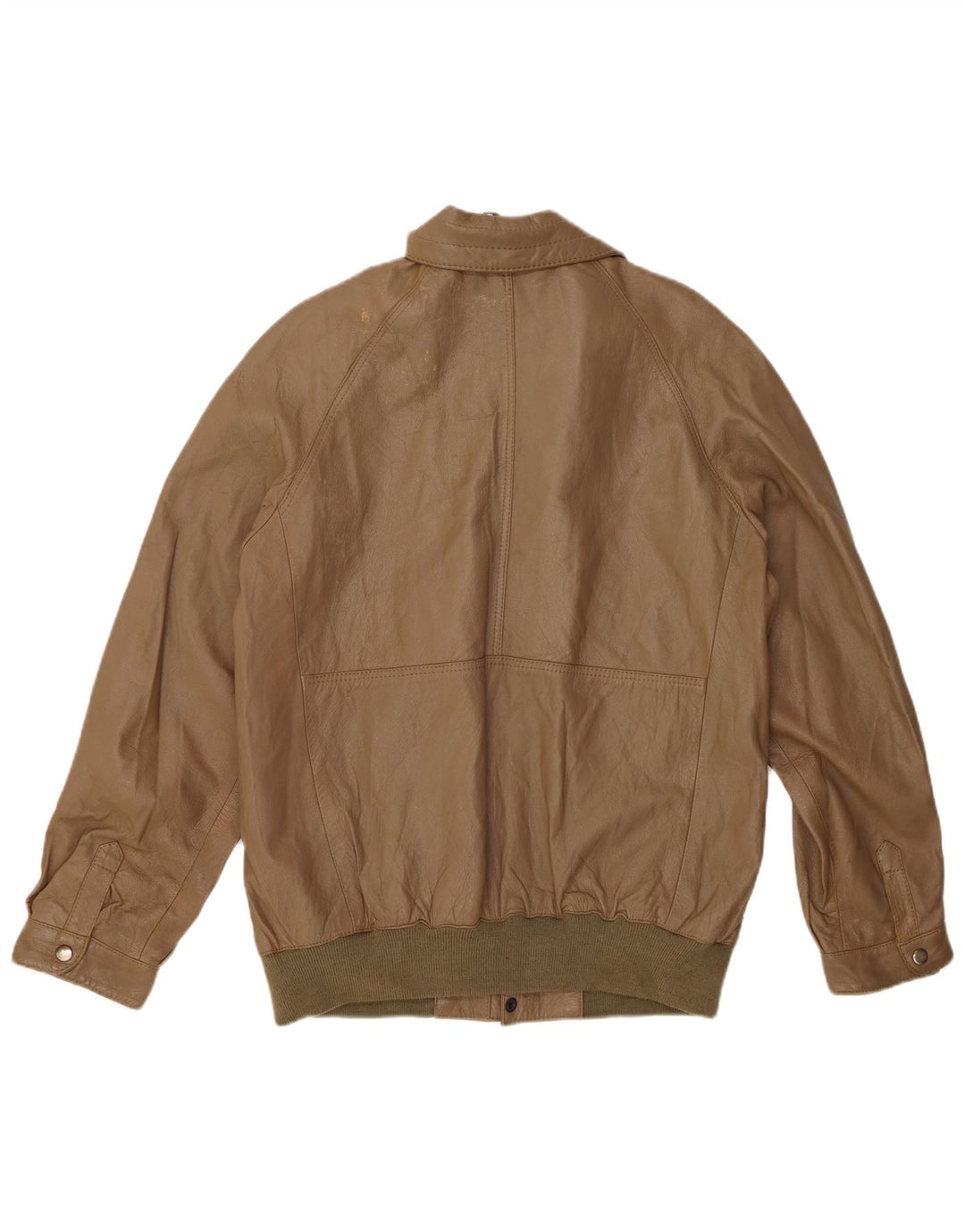 VINTAGE Veste en cuir homme UK 38 Cuir marron moyen