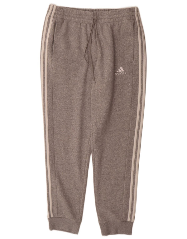 Adidas Pantalon de survêtement pour homme en coton gris Taille L
