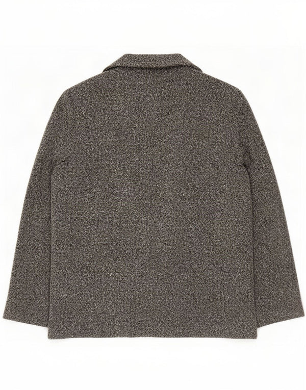 Marks & Spencer Veste Blazer Ouverte Femme UK 20 2XL Gris Moucheté Polyester