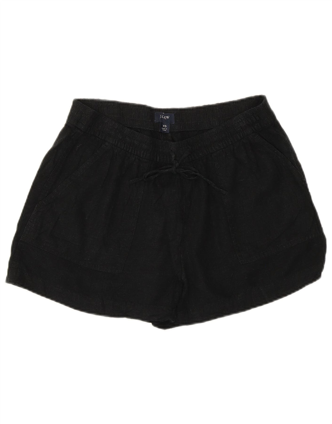 J. CREW Short décontracté pour femme XS W26 Lin noir