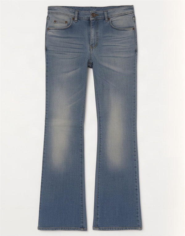 Benetton Jean Bootcut Femme W32 L32 Bleu