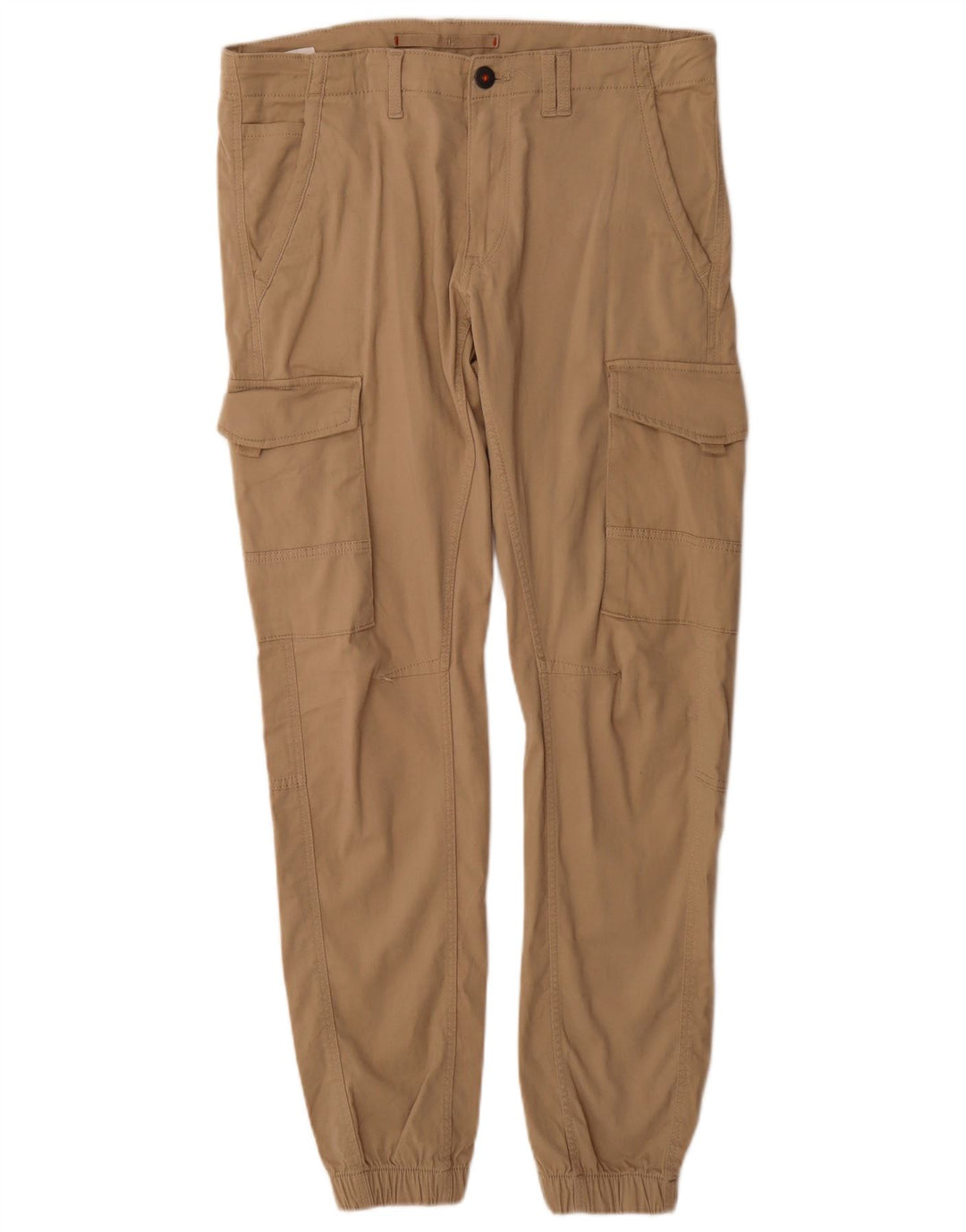 Jack & Jones Pantalon cargo de jogging pour homme W33 L34 Beige