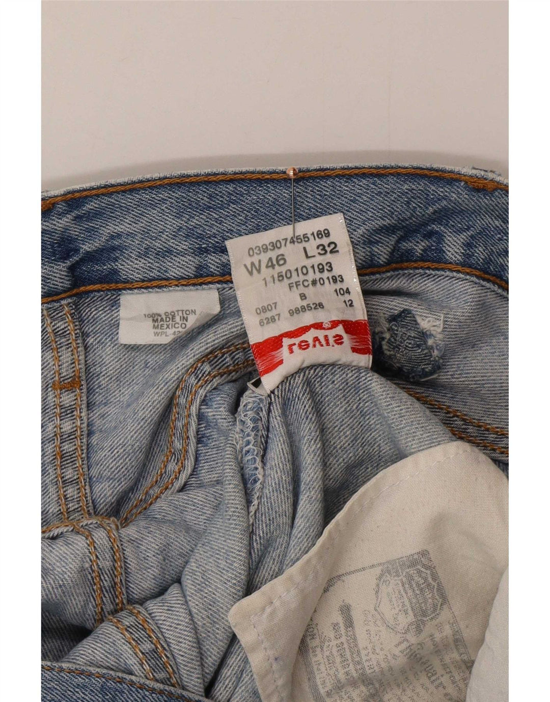 Levi's Jean Droit 501 Homme Bleu W46 L27 Coton