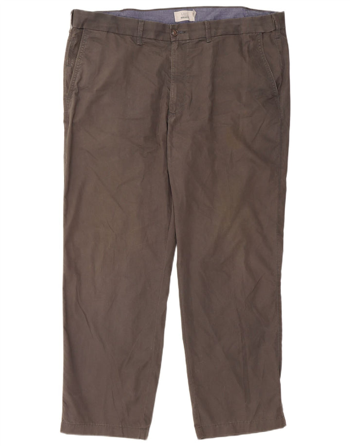 Marks & Spencer Pantalon Chino Coupe Regular Homme W42 L29 Gris Coton