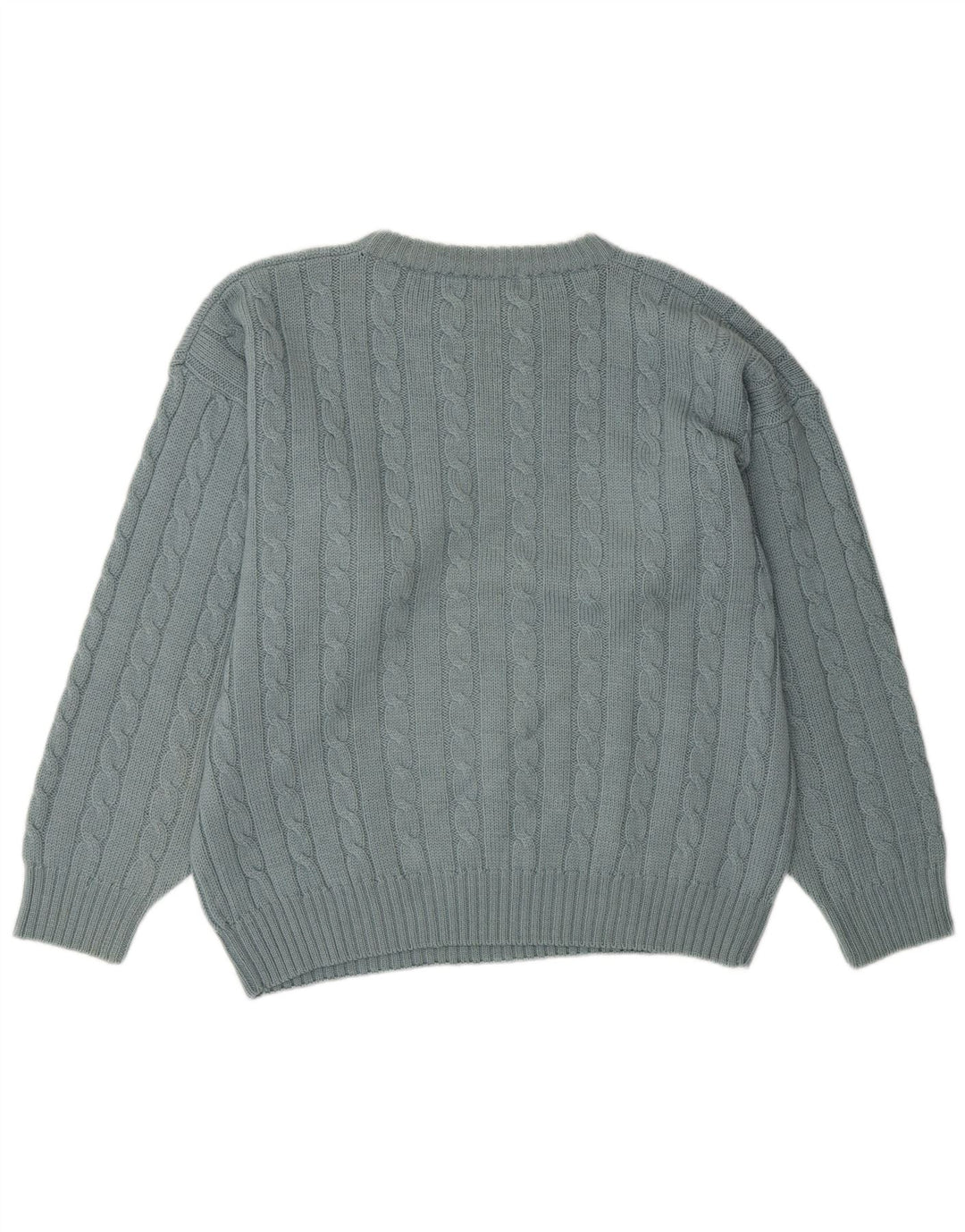 FILA Pull ample à col rond pour homme IT 50 Bleu moyen en laine