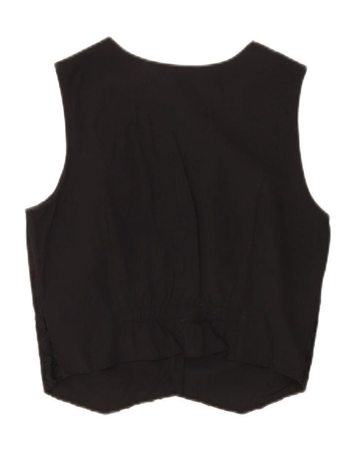 Arizona Gilet Femme EU 38 Moyen Noir Floral Viscose