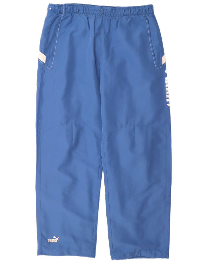 Puma Pantalon de Survêtement Graphique Homme Bleu Colorblock Large