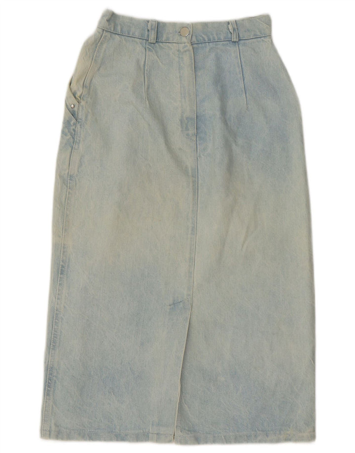 jupe en denim femme vintage Moyen W28 Coton Bleu