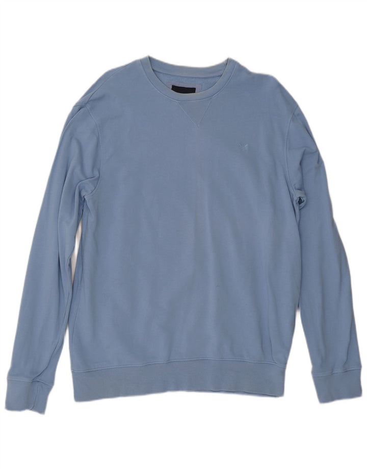 Crew Clothing Sweat-shirt pour homme en coton bleu Taille L