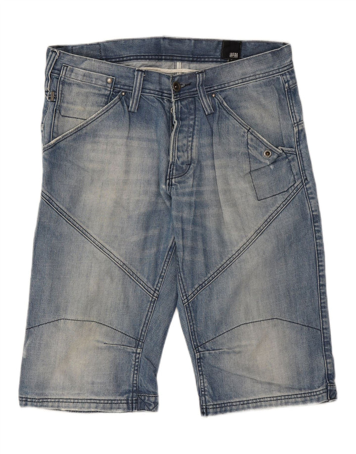 JACK & JONES Short en Jean Homme Large W34 Bleu