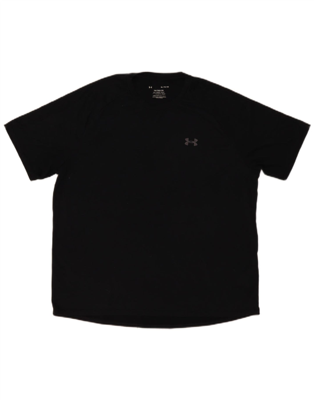 Under Armour T-Shirt Homme Top XL Noir Polyester
