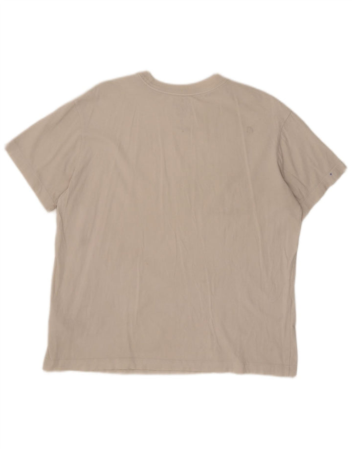 Nike T-shirt coupe ample pour homme en coton blanc cassé moyen
